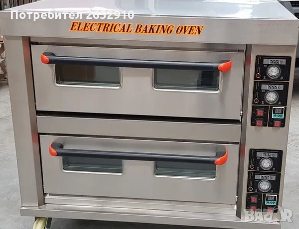 Професионална фурна за закуски, пици, готвене на 2 нива за 4 тави 60/40 Топ цена 1899лв/970,94€, снимка 10 - Обзавеждане за заведение - 34927848