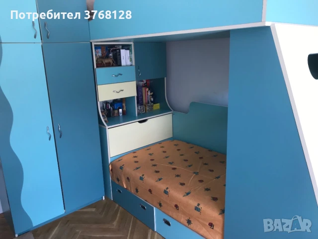 Обзавеждане за детска стая с легла на два етажа + бюро, снимка 3 - Други - 51285091