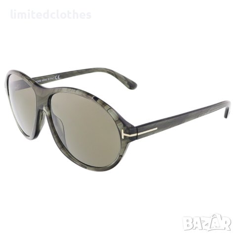 TOM FORD Tyler Transparent Marble Oval Sunglasses Слънчеви Очила, снимка 3 - Слънчеви и диоптрични очила - 42223143