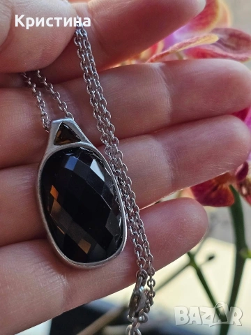 Марков сребърен комплект с Опушен кварц, снимка 11 - Колиета, медальони, синджири - 53906075