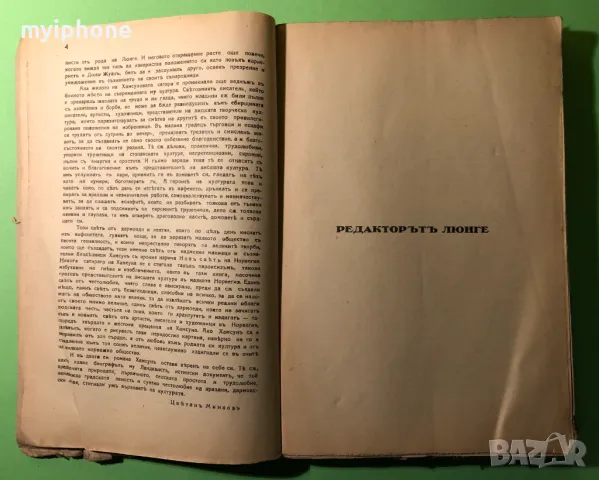 Стара Книга Редактор Люнге,Воинствен Живот,Нов Свят /Кнут Хамсун, снимка 4 - Антикварни и старинни предмети - 49309499