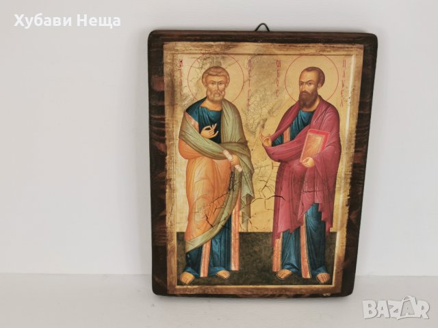 Икона Св.Св. Петър и Павел  НАЛИЧНА, снимка 3 - Икони - 37215739