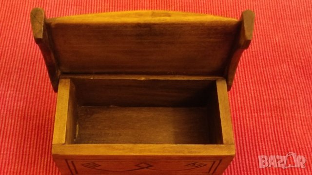 Сувенирна дървена кутия, кутия за бижута. , снимка 5 - Антикварни и старинни предмети - 37715507