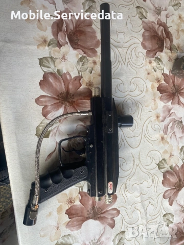 Пейнтбол Пистолет маркер комплект с маркуч – запазен, снимка 5 - Въздушно оръжие - 54173912