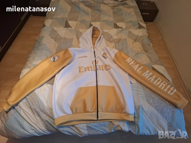 Суитшер на фк РЕАЛ МАДРИД.нов запазен с преглед и тест.