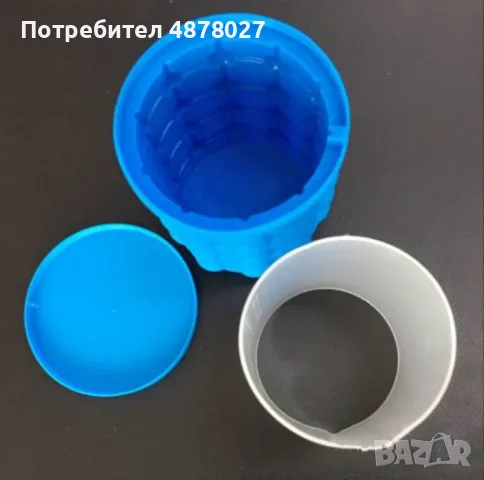 2 в 1 Силиконов контейнер за съхранение на лед и ( създаване на кръгли кубчета лед) • Размери: 10.5 , снимка 6 - Форми - 55876308