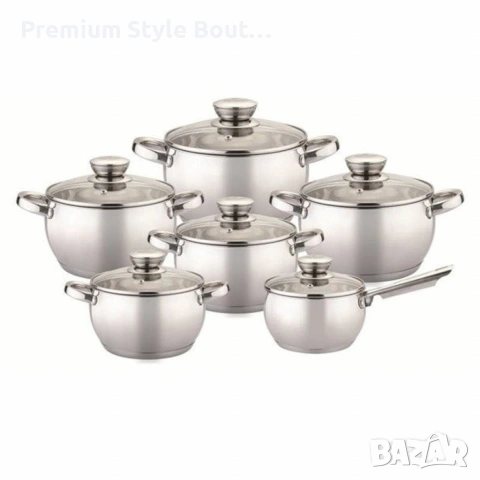 Комплект тенджери Bohmann, 16K/16/18/20/22/24см - 2.1л./2,1л./2.9л./3.9л./5.1л./6.6л., снимка 2 - Други стоки за дома - 54052988