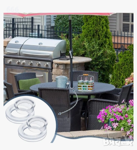 Комплект 6 броя халки за дупки за чадъри