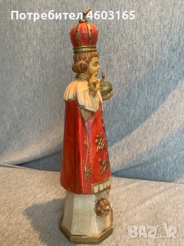  стара италианска статуетка на младенеца от Прага, снимка 5 - Антикварни и старинни предмети - 52029815