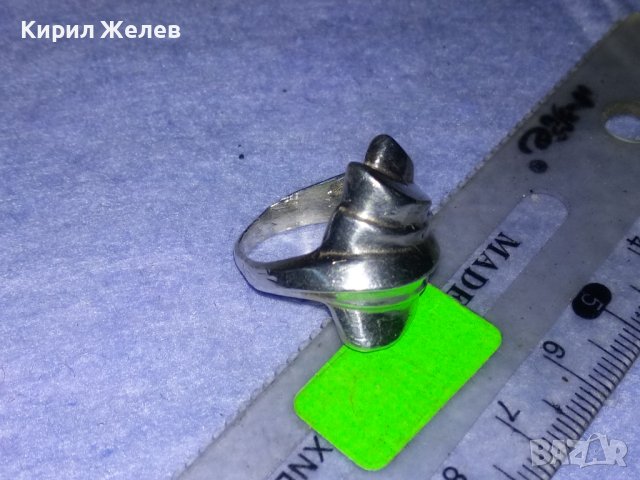 ЕЛЕГАНТЕН СРЕБЪРЕН АР НУВО СТИЛ ДАМСКИ ПРЪСТЕН СРЕБРО 925 МАЙСТОРСКА РЕТРО ИЗРАБОТКА 37868, снимка 9 - Пръстени - 40762620