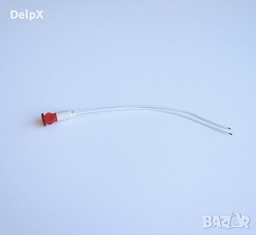 Индикаторна глим лампа за бойлер плафон червена 220V Ф10mm, снимка 1