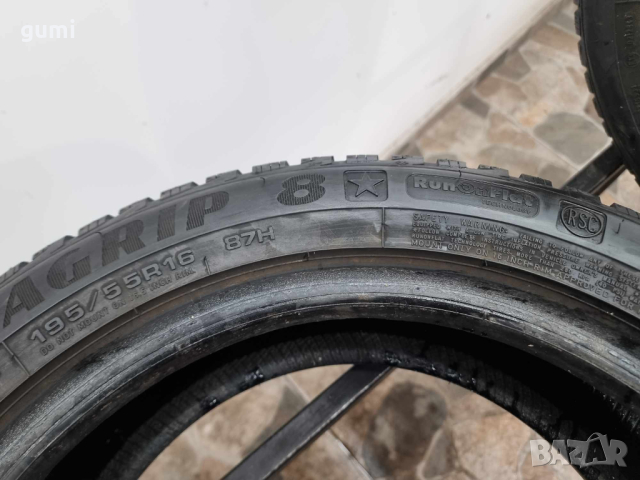 2бр зимни гуми 195/55/16 GOODYEAR L0449, снимка 4 - Гуми и джанти - 44794793