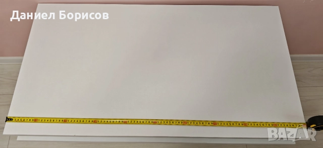 Модерна бяла холна маса с LED осветление, снимка 4 - Маси - 52101356