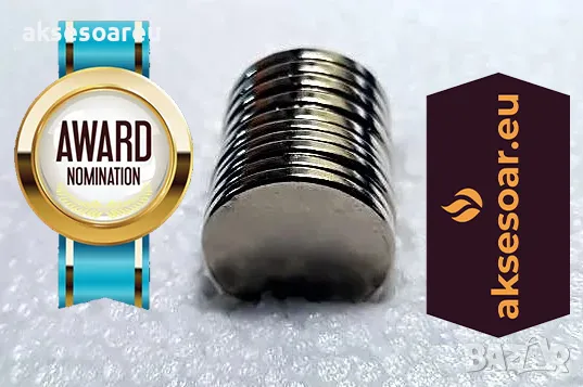 Супер силни нови неодимови дискови малки мощни магнити за хладилник строителни научни занаятчийски и, снимка 18 - Колекции - 47892655