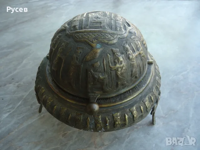 Персийски съд за хайвер, снимка 2 - Антикварни и старинни предмети - 50371291