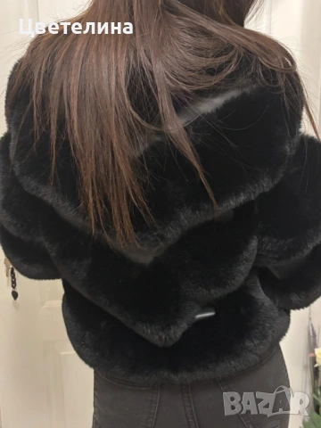 Еко палто с косъм , снимка 8 - Палта, манта - 48142375