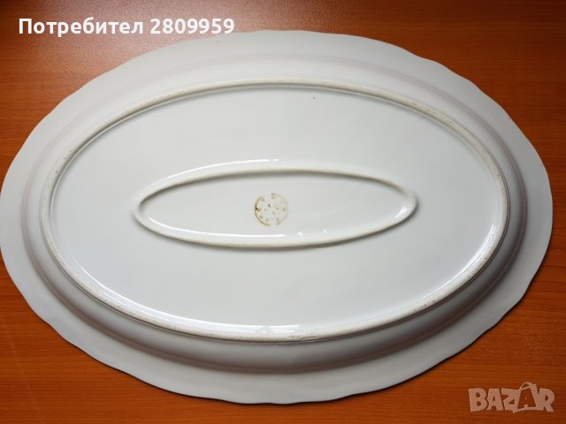 Плата за поднос от порцелан и релефно стъкло, снимка 7 - Други - 37697487