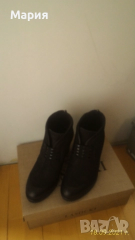 Удобни и леки боти - набук - нови!, снимка 4 - Дамски боти - 52669175