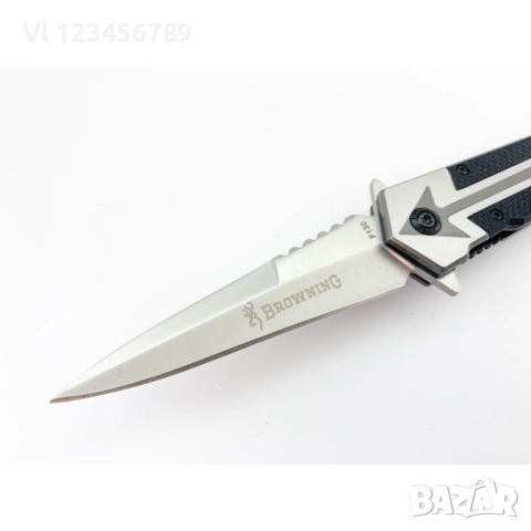 Сгъваем автоматичен нож  Browning F130 95х230, снимка 2 - Ножове - 51435912