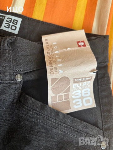 Нов работен дънков карго панталон Engelbert Strauss, снимка 6 - Панталони - 52388970