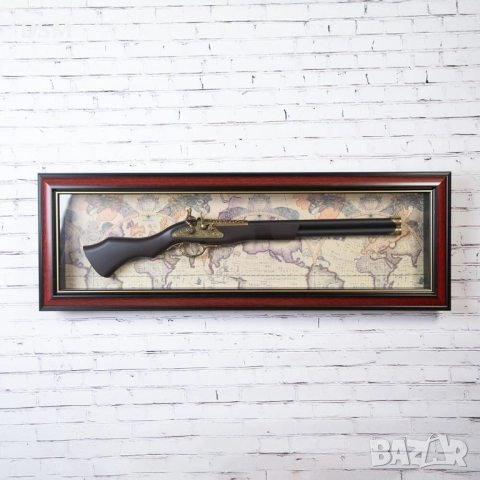 Нова Пушка в Рамка за Декорация на Стена 95х31см