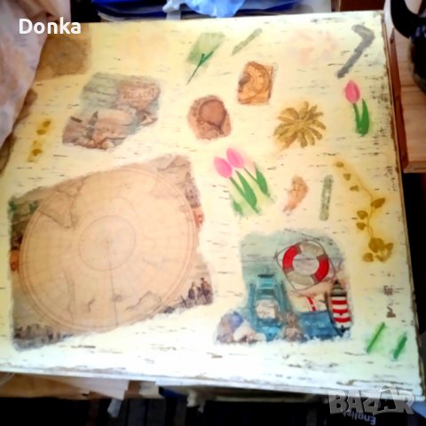 Старинно масивно художествено реновирано винтидж бюро , снимка 4 - Други ценни предмети - 38007369