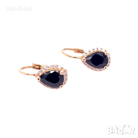 Златни обеци 2,44гр. 14кр. проба:585 модел:34409-4, снимка 2 - Обеци - 51822807