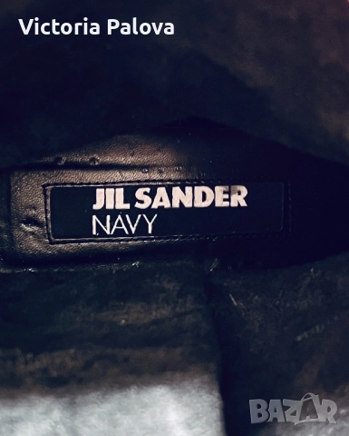 Модна къща JIL SANDER култови кожени ботуши с червена подметка, снимка 8 - Дамски ботуши - 52484363