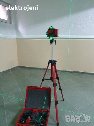 Лазерен Нивелир 360° с 16 Линии (четири точков) Самонивилиращ се, със Зелен Лазер, снимка 2 - Други инструменти - 39544467