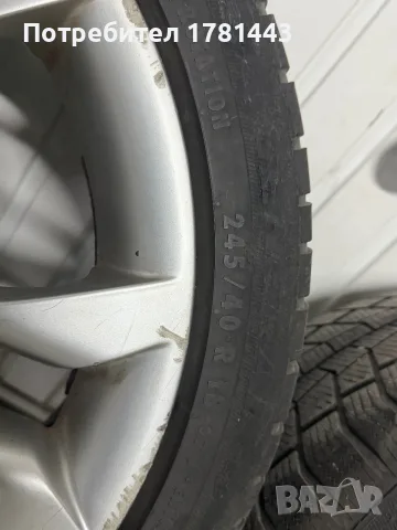 Оригинални джанти Audi 18" 5x112 със зимни гуми 245/40 R18, снимка 2 - Гуми и джанти - 56168056