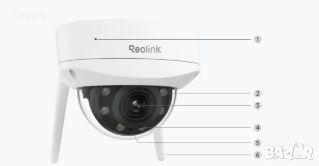 Reolink RLC-843WA 4K 8MP Wi-Fi 6 Вандалоустойчива IP Камера с 5X Увеличение, снимка 5 - Камери - 49879153