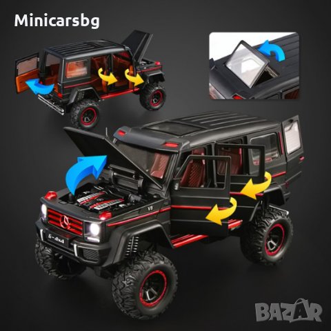 Метални колички: Mercedes-Benz G500 G-4x4 / G-Wagon (Мерцедес-Бенц), снимка 4 - Колекции - 31146596