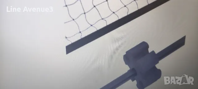  Мрежа за тенис, черно-червена, 500x100x87 см, полиестер, снимка 6 - Тенис - 50207718