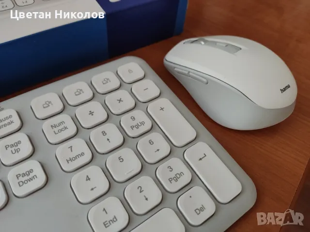 Безжична клавиатура с мишка, USB и Bluetooth 