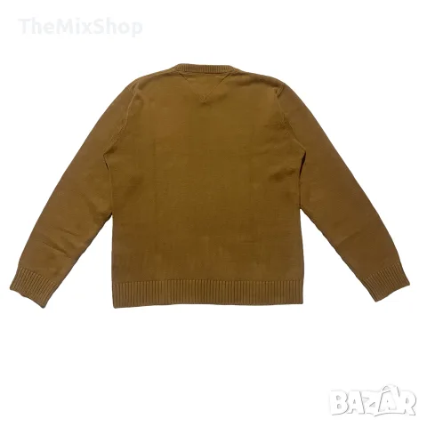 Винтидж мъжки пуловер Tommy Hilfiger | 1990s Cotton Crewneck | Размер M | +POIZON сертификат, снимка 2 - Пуловери - 56074703