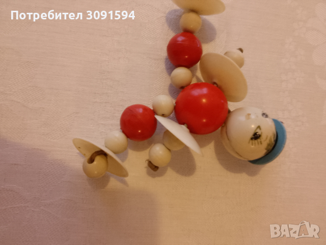 Винтидж бебешка- дрънкалка играчка целоид бакелит, снимка 5 - Колекции - 44602223