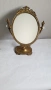 Старинно бронзово настолно огледало, снимка 3