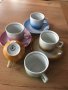 Разноцветни порцеланови чашки за кафе, снимка 1 - Чаши - 40447959