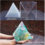 3D Огромна Пирамида 15 см Оргонит силиконов молд форма калъп смола за  и бижута и декорация  глина , снимка 5