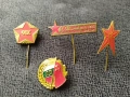4 соц. значки - ком. пропаганда, снимка 1