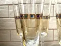 Красиви високи стъклени чаши от Англия, 5 бр, , снимка 2