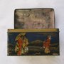 Стара метална кутия с лебеди и японци, снимка 8