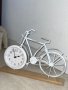 Ретро Часовник колело, бял, снимка 1 - Стенни часовници - 37927798