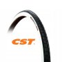 Външна гума за ивалидна количка CST 24 x 1 3/8 (37-540) Черна/бял борд, снимка 1 - Части за велосипеди - 44473657