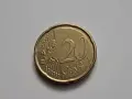 20 евроцента 2012г. Белгия -фабричен дефект., снимка 1