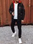 Мъжко черно ватирано яке, 4цвята , снимка 11