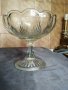 стара стъклена купа,фруктиера арт деко, снимка 4