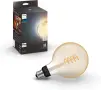 Смарт крушка Philips Hue Filament Globe E27, G125, снимка 1