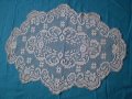 Винтидж плетена на една кука бяла покривка за маса, снимка 2