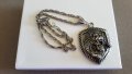 Медальони:лъвска глава, с египетски елементи+синджири., снимка 3